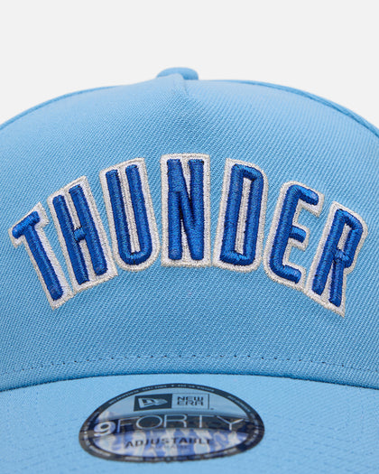 New Era Oklahoma City Thunder 'Black Sky Blue' 9FORTY A-Frame Snapback Sky Blue