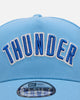 New Era Oklahoma City Thunder 'Black Sky Blue' 9FORTY A-Frame Snapback Sky Blue