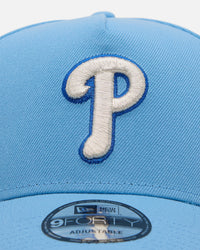 New Era Philadelphia Phillies 'Black Sky Blue' 9FORTY A-Frame Snapback Sky Blue