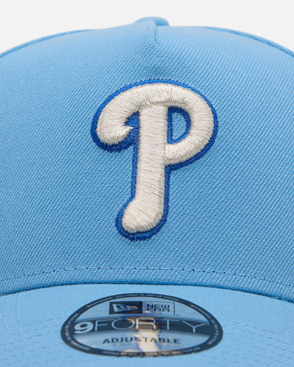 New Era Philadelphia Phillies 'Black Sky Blue' 9FORTY A-Frame Snapback Sky Blue