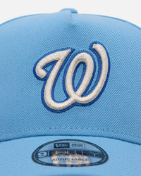 New Era Washington Nationals 'Black Sky Blue' 9FORTY A-Frame Snapback Sky Blue