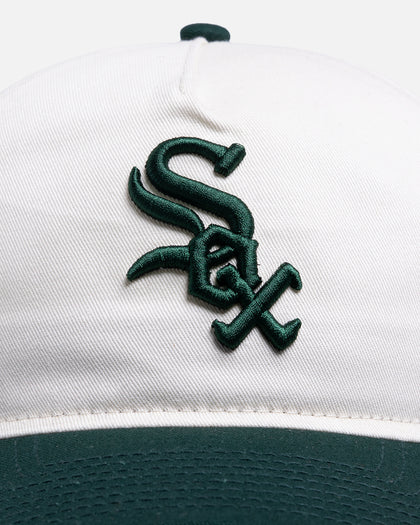 New Era Chicago White Sox 'Dark Green Chrome' 9FORTY A-Frame Snapback White/Green