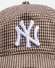 New Era New York Yankees 'Houndstooth' 9FORTY A-Frame Strapback Brown