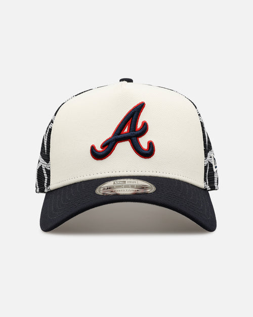 New Era Atlanta Braves 'Forth Of July' 9FORTY A-Frame Snapback Chrome/Navy