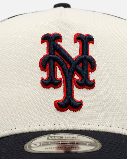 New Era New York Mets 'Forth Of July' 9FORTY A-Frame Snapback Chrome/Navy