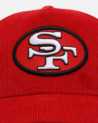 New Era San Francisco 49ers 'NFL Kickoff Cord' 9FORTY A-Frame Snapback Official Team Color