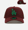 New Era Los Angeles Dodgers 'Frosted Burgundy' 9FORTY A-Frame Snapback Burgundy