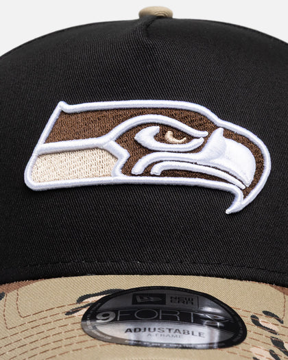 New Era Seattle Seahawks "NFL 26 AU Two Tone" 9Forty A-Frame Snapback Black/Camo
