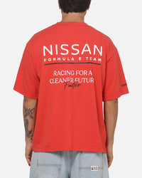 Outerstuff X Nissan Formula E Team Faster Box Fit T-Shirt Red