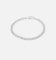 Saint Morta Flat Faced Curb Bracelet White Gold