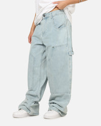 Carre Baggy Work Jeans Light Blue Wash