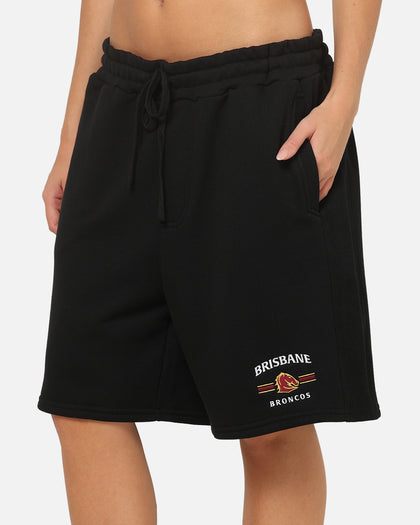 Bleacher Athletic Brisbane Broncos NRL 1908 Track Shorts Black