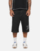 X-Large LA Star Baggy Bull Denim Shorts Black