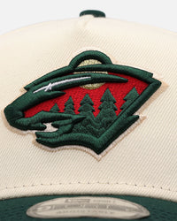 New Era Minnesota Wild 'Team Color Visor' 9FORTY A-Frame Snapback Chrome/Official Team Color