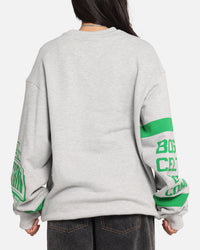 Mitchell & Ness Boston Celtics Letterform Crewneck Grey Marle/Official Team Color