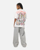 Ed Hardy Floral Skull T-Shirt Off White