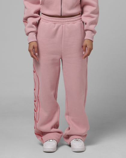 Loiter Women's In Script Sweat Pants Orchid Pink