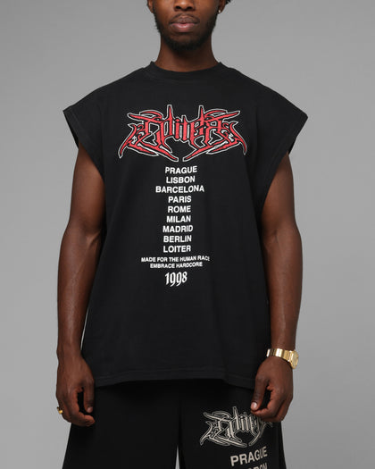 Loiter Hardcore Muscle T-Shirt Washed Black