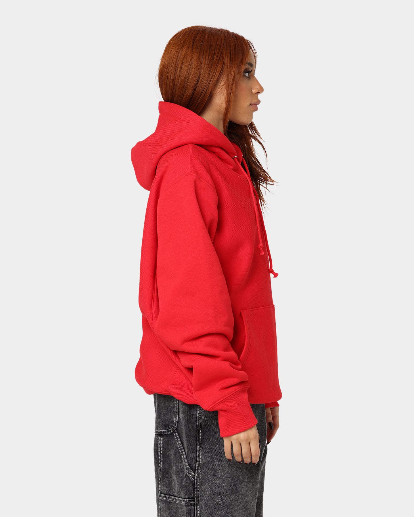 Champion Rev Weave Hoodie Red | Culture Kings NZ