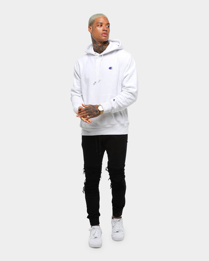 Champion Rev Weave Hoodie Silver