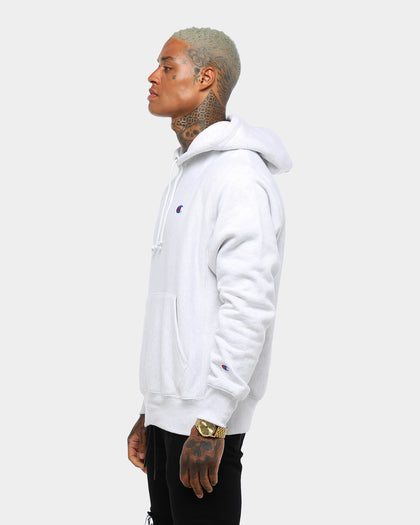 Champion Rev Weave Hoodie Silver