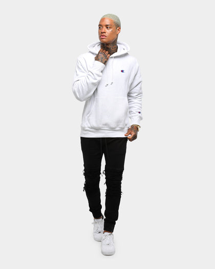 Champion Rev Weave Hoodie Silver