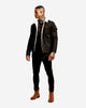 Saint Morta Sherpa Denim Jacket Black