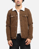 Saint Morta Sherpa Denim Jacket Vintage Brown
