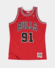 Mitchell & Ness Chicago Bulls Dennis Rodman '97-'98 #91 Swingman Jersey Red