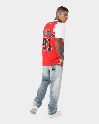 Mitchell & Ness Chicago Bulls Dennis Rodman '97-'98 #91 Swingman Jersey Red