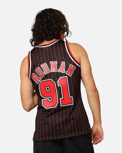 Mitchell & Ness Chicago Bulls Dennis Rodman #91 NBA Swingman Jersey Black/Red