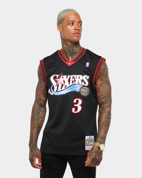 未使用！Mitchell & Ness Philadelphia 76ers Mitchell & Ness Philadelphia 76ers Allen Iverson #3 Swingman