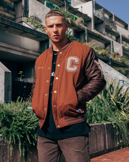 Carre MVP Varsity Jacket Chocolate