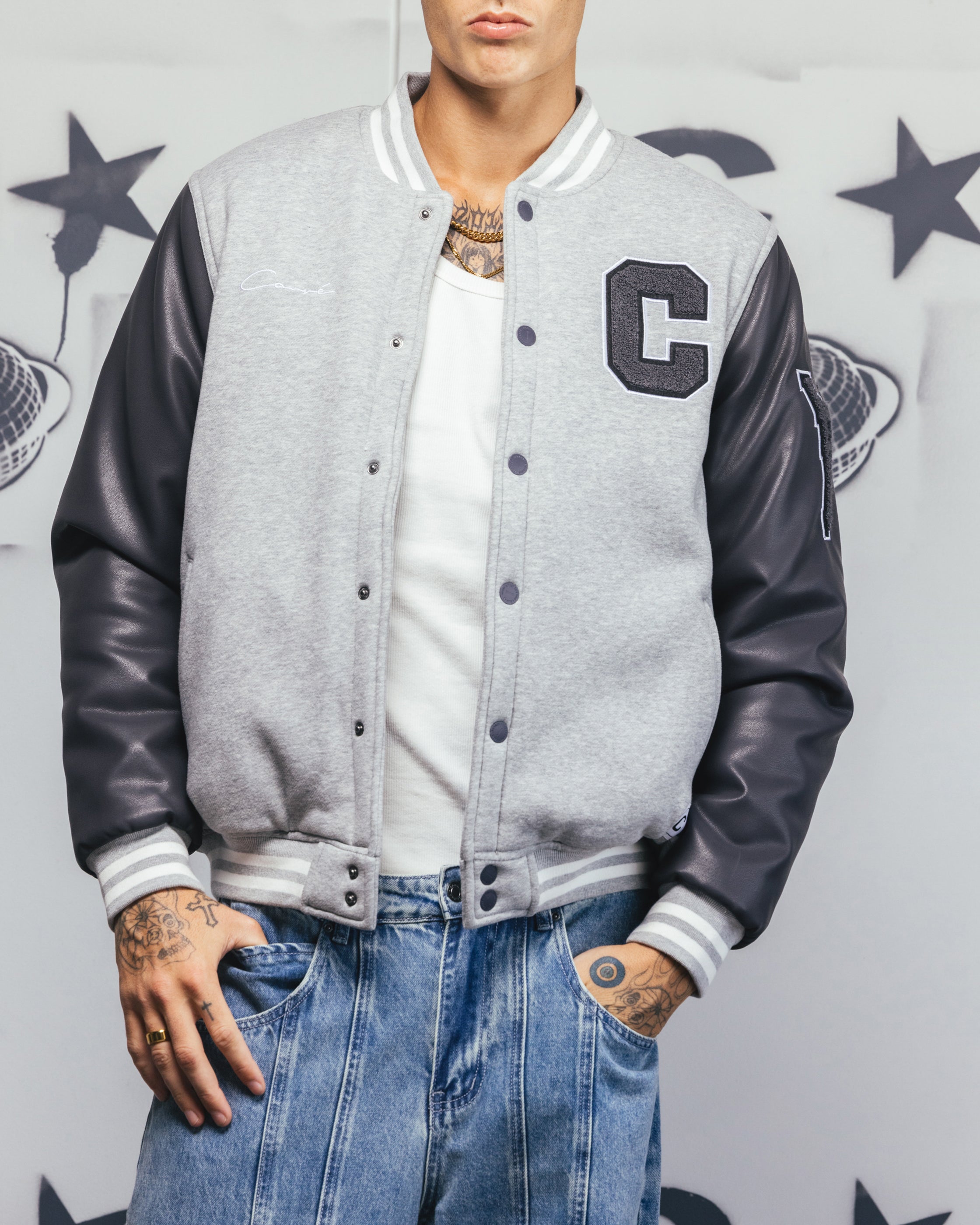 Carre MVP Varsity Jacket Grey | Culture Kings NZ