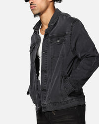 Saint Morta Men's Vintage Denim Jacket Aged Black