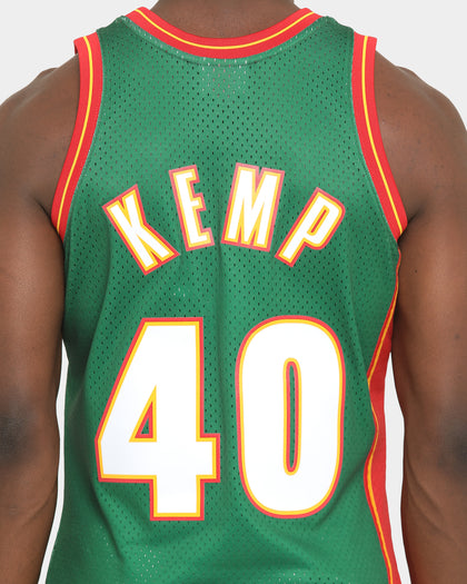 Mitchell & Ness Seattle Sonics Shawn Kemp '95-'96 #40 Swingman Jersey Green