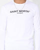 Saint Morta Drop Tail Long Sleeve T-Shirt White