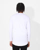 Saint Morta Drop Tail Long Sleeve T-Shirt White