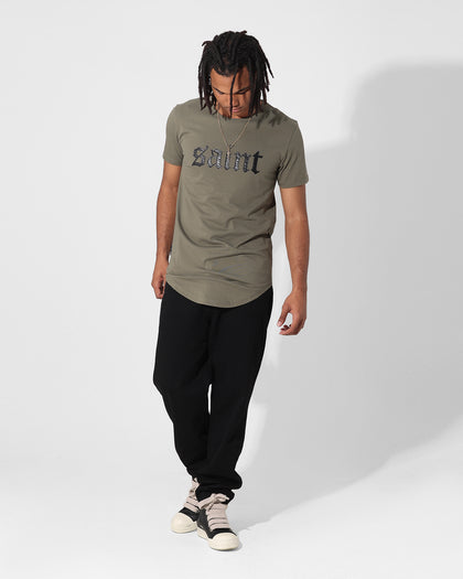 Saint Morta Cambronne Snake El Duplo T-Shirt Khaki Green