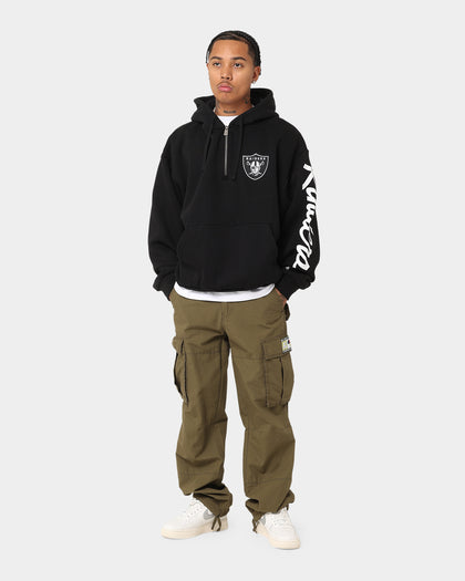 New Era Las Vegas Raiders Sleeve Script Hoodie Black/White