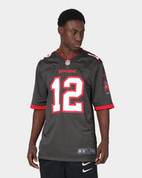 Nike Men's Tom Brady # 12 Tampa Bay Buccaneers NFL Game Jersey Deep Pewter