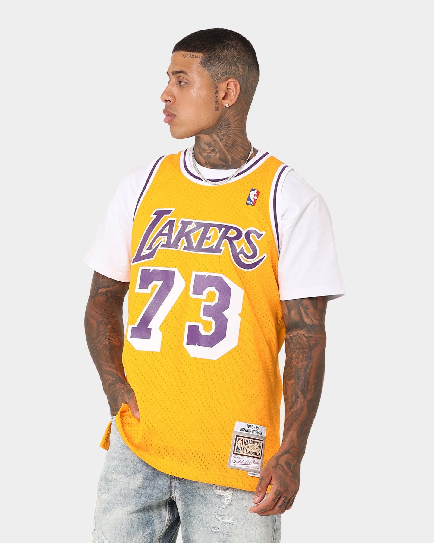 Mitchell & Ness Los Angeles Lakers Dennis Rodman #73 '98 -'99 Home