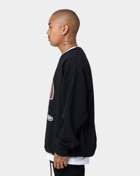 Mitchell & Ness Oversized Extra Large Print Cincinnati Bengals Crew Vintage Black