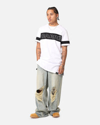 Carré Panneau Short Sleeve T-Shirt White/Black