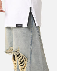 Carré Panneau Short Sleeve T-Shirt White/Black
