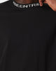 BEENTRILL Logo Rib Long Sleeve T-Shirt Black