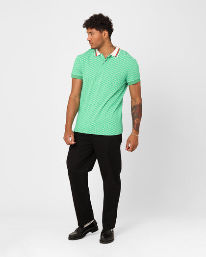 XXIII Printed Polo Shirt Green/White