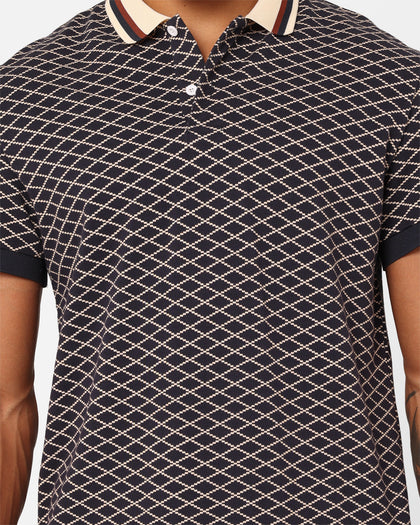 XXIII Printed Polo Shirt Navy
