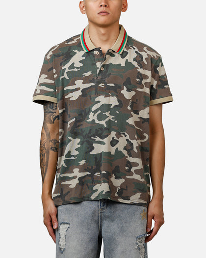 XXIII Printed Polo Shirt Washed Camo