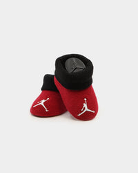 Jordan Infant Beanie Booties Onesie Set Gym Red